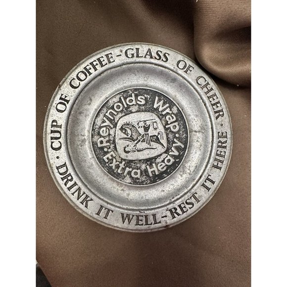 Reynolds Wrap Extra Heavy Coaster Trinket Dish Old Mill Ent Logo - Picture 1 of 4